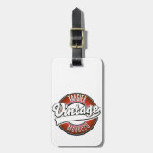 Tangier Marokko vintage logo Bagagelabel (Voorkant verticaal)