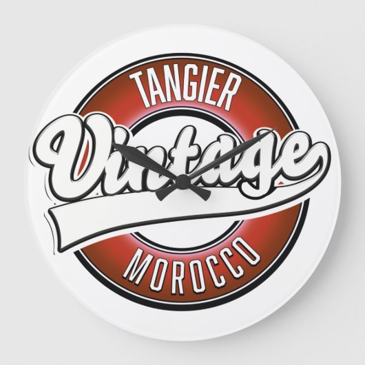 Tangier Marokko vintage logo Grote Klok (Voorkant)
