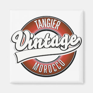 Tangier Marokko vintage logo Magneet