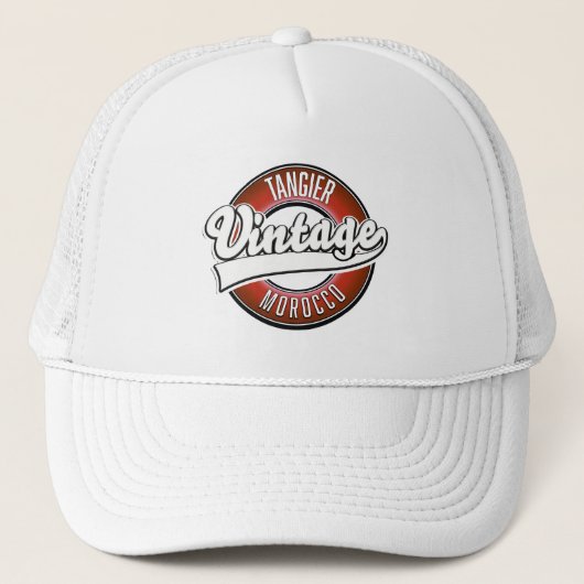 Tangier Marokko vintage logo Trucker Pet (Voorkant)
