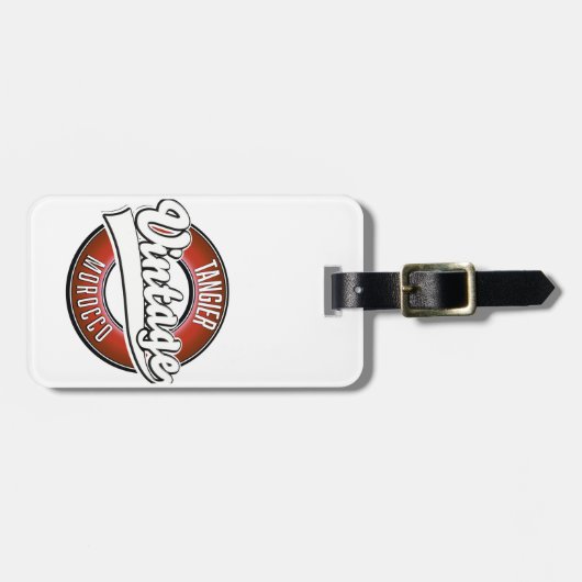 Tangier morocco logo bagagelabel (Voorkant horizontaal)