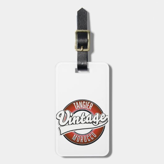 Tangier morocco  logo bagagelabel (Voorkant verticaal)