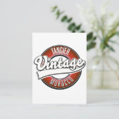 Tangier morocco logo briefkaart (Staand voorkant)