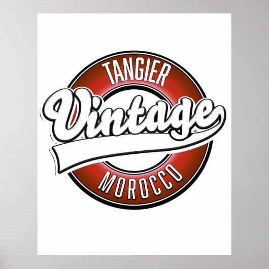 Tangier morocco  logo poster (Voorkant)