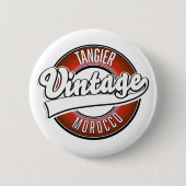 Tangier morocco  logo ronde button 5,7 cm (Voorkant)