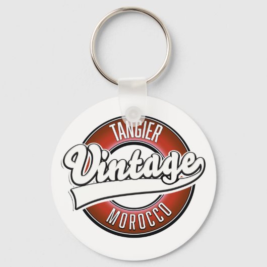 Tangier morocco  logo sleutelhanger (Voorkant)