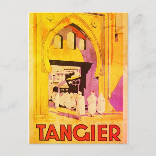 Tangier Reis Briefkaart (Voorkant)
