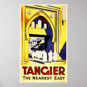 TANGIER: Vintage-reis in het dichtstbijzijnde oost Poster