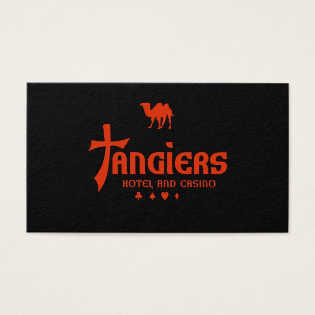 Tangiers Hotel en Casino Las Vegas Bugsy Siegel R Visitekaartje (Voorkant)