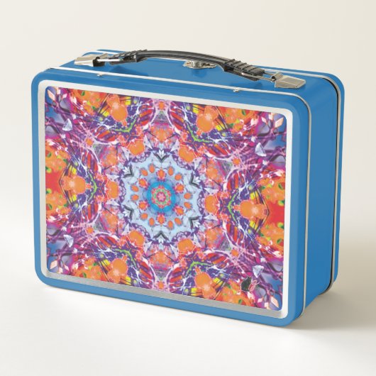 Tangiers Kaleidoscoop Metalen Lunchbox (Achterkant)