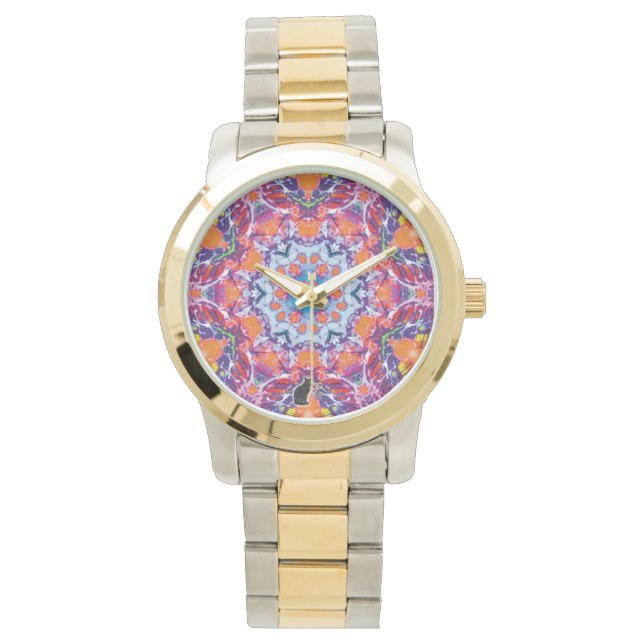 Tangiers Kaleidoscope Horloge (Voorkant)