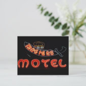 Tangier's Motel  Chicago Neon Post Card Briefkaart (Staand voorkant)
