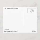 Tangier's Motel  Chicago Neon Post Card Briefkaart (Achterkant)