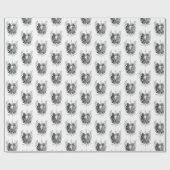 Tangle Art: Florales Design, Ovale -  Cadeaupapier (Vlak)