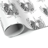 Tangle Art: Florales Design, Ovale -  Cadeaupapier (Rol Hoek)