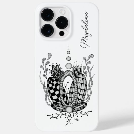 Tangle Art: Florales Design, Ovale -  Case-Mate iPhone Case (Achterkant)