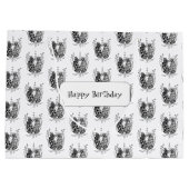 Tangle Art: Florales Design, Ovale -  Groot Cadeauzakje (Achterkant)