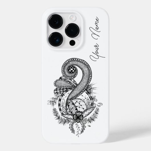 Tangle Art: Florales Motiv -  Case-Mate iPhone Case (Achterkant)