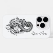 Tangle Art: Florales Motiv -  Case-Mate iPhone Case (Achterkant (horizontaal))
