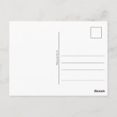 Tangle Blume gezeichnet -  Briefkaart (Achterkant)