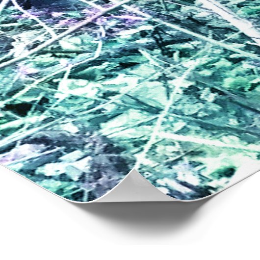 Tangle In Blue Poster (Hoek)