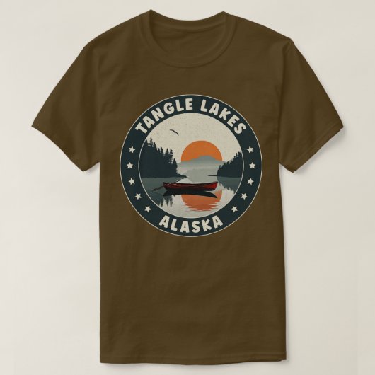 Tangle Lakes Alaska Sunset T-shirt (Design voorkant)