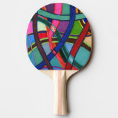 "Tangled" Abstract pingpongpeddel Tafeltennisbatje (Achterkant)