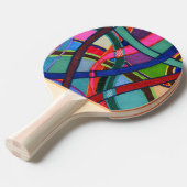 "Tangled" Abstract pingpongpeddel Tafeltennisbatje (Voorkant Gekanteld)