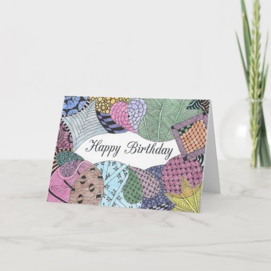 Tangled Art Verjaardag Kaart (Voorkant)