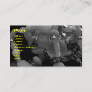 "Tangled Bangles in zwart" en wit Visitekaartje