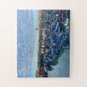 Tangled Blue Dreams – Fishing Boats of Essaouira Legpuzzel (Verticaal)