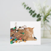 Tangled Christmas kat Feestdagenkaart (Staand voorkant)