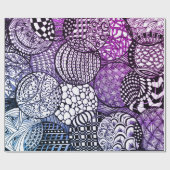 Tangled design ballen voor Chanoeka cadeau geven Cadeaupapier (Vlak)