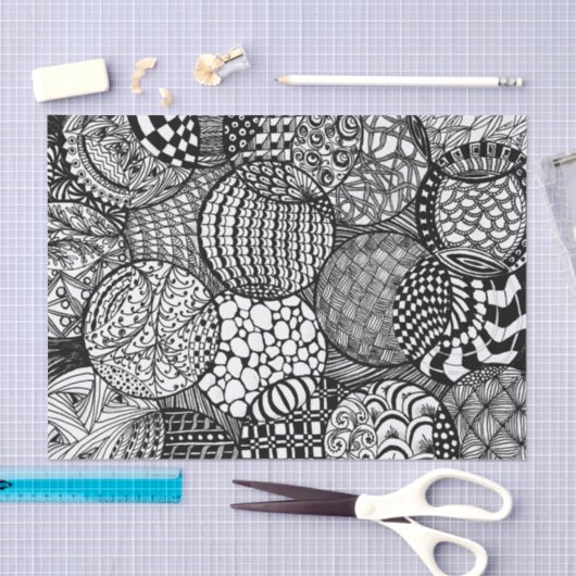 Tangled Design Tissue Paper Tissuepapier (Craft)