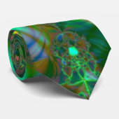 Tangled Destiny Psychedelic Fractal Stropdas (Opgerold)