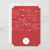 Tangled Fairy Lights Sparkles Holiday Party nodigt Kaart (Achterkant)