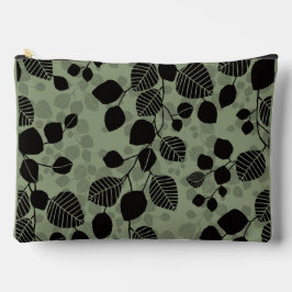 Tangled Foliage Canopy Black Botanical Silhouette Etui