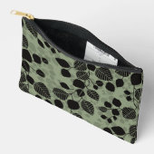 Tangled Foliage Canopy Black Botanical Silhouette Etui (Open)