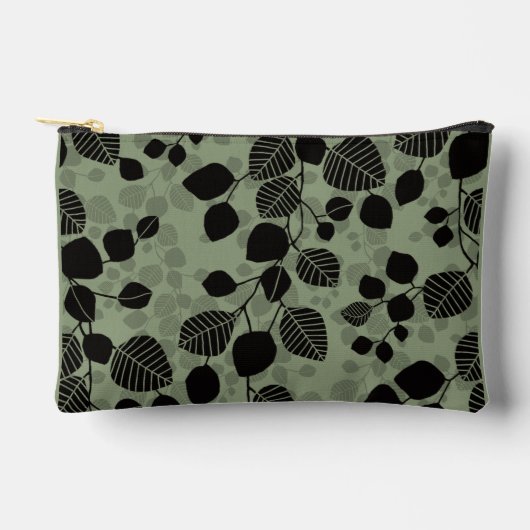 Tangled Foliage Canopy Black Botanical Silhouette Etui (Voorkant)