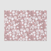 Tangled Foliage Canopy Blush Botanical Silhouette Tissuepapier (Voorkant)