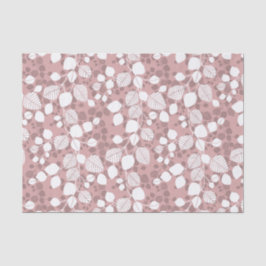 Tangled Foliage Canopy Blush Botanical Silhouette Tissuepapier