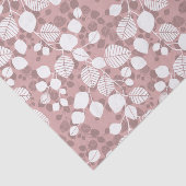 Tangled Foliage Canopy Blush Botanical Silhouette Tissuepapier (Detail)