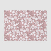 Tangled Foliage Canopy Blush Botanische Silhouet Tissuepapier (Voorkant)