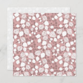 Tangled Foliage Canopy Botanical Blush Art Card Feestdagenkaart (Voorkant / Achterkant)