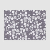 Tangled Foliage Canopy Botanical Leaves Silhouette Tissuepapier (Voorkant)