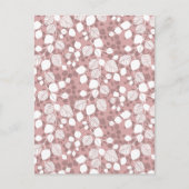 Tangled Foliage Canopy Botanicals Blush Pink Art Briefkaart (Voorkant)