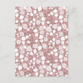Tangled Foliage Canopy Botanicals Blush Roze Kunst Briefkaart (Voorkant)