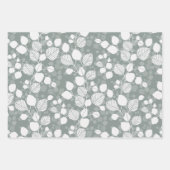 Tangled Foliage Canopy Pastel Botanical Inpakpapier Vel (Voorkant)