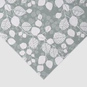 Tangled Foliage Canopy Pastel Botanisch Tissuepapier (Detail)