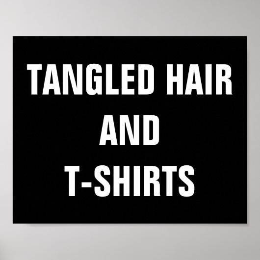 Tangled Haar en T-Shirts Poster (Voorkant)